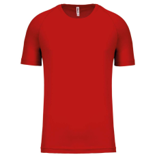 PROACT PA438 férfi környakas raglános rövid ujjú sportpóló Proact, Red-XL