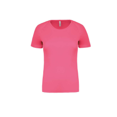 PROACT PA439 Női környakas raglános rövid ujjú sportpóló Proact, Fluorescent Pink-L
