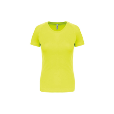PROACT PA439 Női környakas raglános rövid ujjú sportpóló Proact, Fluorescent Yellow-L