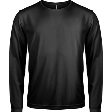 PROACT PA443 férfi hosszú ujjú kereknyakú sportpóló Proact, Black-XL