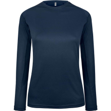 PROACT PA444 Női hosszú ujjú kereknyakú sportpóló Proact, Sporty Navy-M