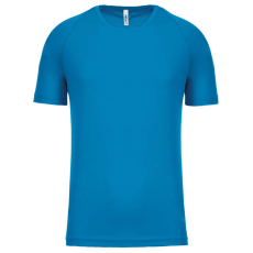 PROACT PA445 rövid ujjú kereknyakú gyerek sportpóló Proact, Aqua Blue-12/14