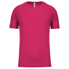 PROACT PA445 rövid ujjú kereknyakú gyerek sportpóló Proact, Fuchsia-12/14 gyerek póló
