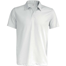 PROACT PA482 férfi rövid ujjú galléros sprtpóló Proact, White-L