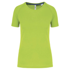 PROACT rövid ujjú környakas Női sportpóló PA4013, Lime-2XL