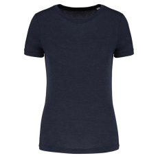 PROACT rövid ujjú környakas Női triblend sportpóló PA4021, French Navy Heather-XL