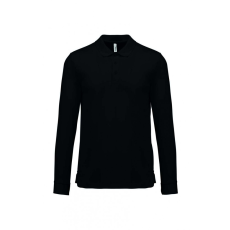 PROACT Uniszex póló Proact PA495 Adult Cool plus Long-Sleeved polo Shirt -2XL, Black