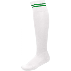 PROACT Uniszex zokni Proact PA015 Striped Sports Socks -31/34, White/Sporty Kelly Green