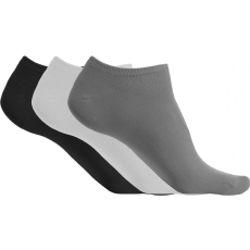PROACT Uniszex zokni Proact PA033 Microfibre Trainer Socks - pack Of 3 pairs -39/42, Storm Grey/White/Black