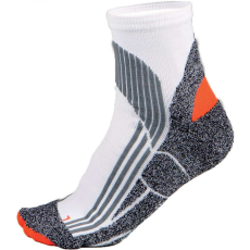 PROACT Uniszex zokni Proact PA035 Technical Sports Socks -35/38, White/Grey/Orange