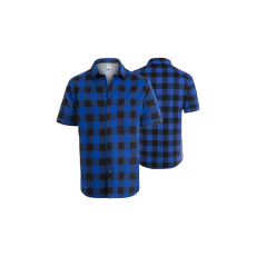 Procera Flanel ing, rövid ujjú, kék, XL-es méret