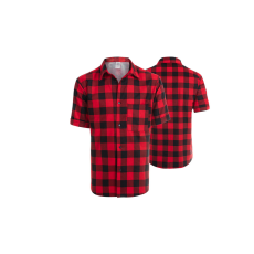 Procera Flanell ing, rövid ujjú, piros, xXL-es méret