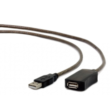 PROCONNECT USB-A apa - USB-A anya 2.0 Aktív Hosszabbító kábel - Fekete (12m) kábel és adapter