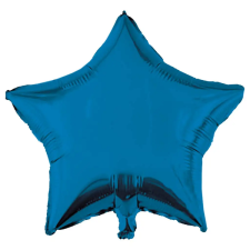 Procos Csillag alakú fólia lufi – kék 46cm party kellék