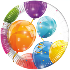 Procos Csillogó lufis papírtányér 8db-os szett kreatív és készségfejlesztő