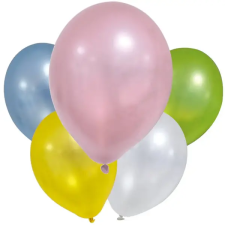 Procos Pasztell metál színű lufik – 8 db-os szett party kellék