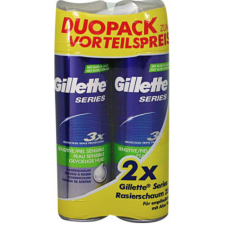 Procter&amp;Gamble Gillette Series Sensitive borotvahab 2 x 250 ml borotvahab, borotvaszappan