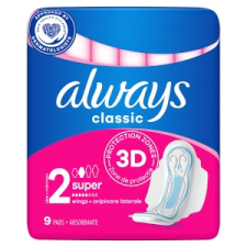 Procter&amp;Gamble Mindig talpbetétes Classic 9 db Maxi Super intim higiénia