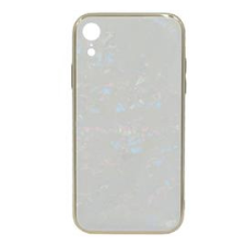 PRODA BAYNO szilikon telefonvédő (ütésállóság, üveg hátlap, márvány minta) FEHÉR (GP-80233) tok és táska