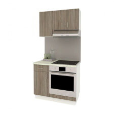 PRODA Benita konyhabútor szett V1, 100 cm - Sonoma Tölgy-Fehér bútor