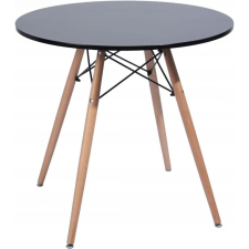 PRODA Étkezőasztal, fekete/bükk, GAMIN II NEW 80 N bútor