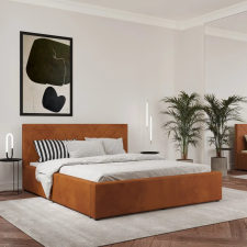 PRODA Fargo kárpitozott ágy, 140 x 200 cm, Réz ágy és ágykellék