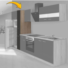 PRODA Hagen30 kétrészes kamraszekrény Több színben! 200cm magas Sonoma - Antracit bútor