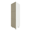 PRODA Lecce magas konyhaszekrény, Taupe / Fehér, 60 x 57 x 210 cm