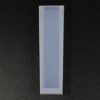  Professzionális szilikon öntőforma, átlátszó, négyzet alapú függő 1,5cm x 1,5cm x 4cm
