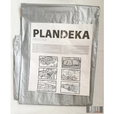 Professzionális, vízálló ezüst színű 5 x 6 méteres takaróponyva (100 gramm/négyzetméter) kerti bútor