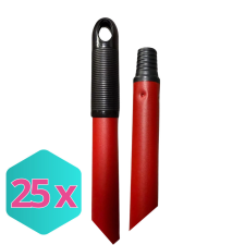 PROFI Felmosó Nyél piros, csavarós véggel 150 cm KARTON - 25 db takarító és háztartási eszköz