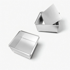  Profi Négyszög Tortaforma, Fém, 15 cm sütés és főzés