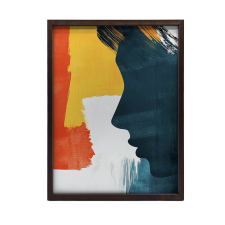 Profil Spokoju, 70x100 cm, rama aluminiowa czarna, papier matowy 230 gsm grafika, keretezett kép
