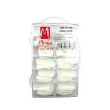 Profinails Moyra Műköröm tip 100db Fehér tip