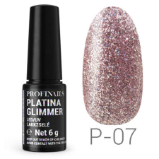 Profinails Platina Glimmer LED/UV lakkzselé P-07 lakk zselé