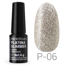 Profinails Profinails Platina Glimmer LED/UV lakkzselé P-06 műköröm zselé