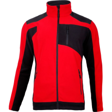 PROFIX Fleece Pulóver Piros/Fekete Megerősítésekkel, XXXL, Lahti (L4011506)