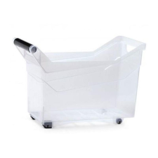  Prosperplast Átlátszó Tároló doboz 14L 38x17,7x25,6cm fogantyús, görgős bútor