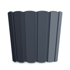 PROSPERPLAST Boardee Basic Antracit Bordázott Virágcserép 28,5 cm, 5db-os csomag kerti tárolás