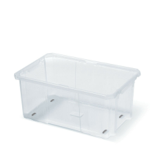 PROSPERPLAST Cargobox 600 Átlátszó Tárolódoboz Görgőkkel bútor