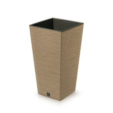 PROSPERPLAST Furu Square ECO Wood Négyzetes Virágtartó Natúr-Öko 200, 5db-os csomag kerti tárolás