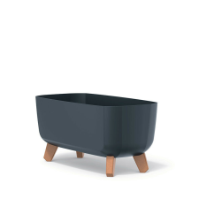 PROSPERPLAST Gracia Case Antracit Műanyag Virágtartó Lábakon, 5db-os csomag kerti tárolás