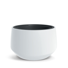 PROSPERPLAST Heos Fehér Dizájn Virágtartó 40 cm, 2db-os csomag kerti tárolás