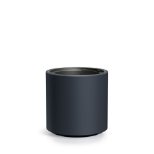 PROSPERPLAST Heos Modern Műanyag Virágcserép Antracit 30 cm, 2db-os csomag kerti tárolás