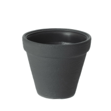 PROSPERPLAST Massive Classic Kőhatású Virágcserép Antracit 25,5 cm, 5db-os csomag kerti tárolás