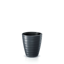 PROSPERPLAST Maze Antracit Hullámmintás Kültéri Virágtartó 30 cm, 4db-os csomag kerti tárolás