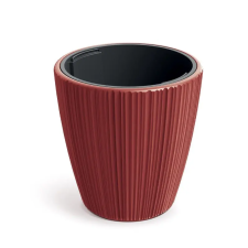 Prosperplast ORO virágcserép betéttel 34,9 cm - szín: retro piros kerti tárolás