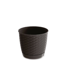 PROSPERPLAST Ratolla Round Fonott Mintás Virágtartó Umbra 30 cm, 5db-os csomag kerti tárolás