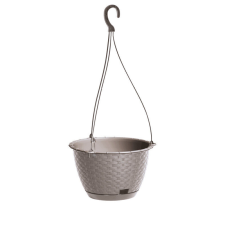 PROSPERPLAST Ratolla Round Függő Virágtartó Mokka 21,7 cm, 5db-os csomag kerti tárolás