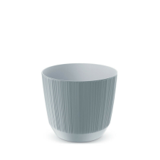 PROSPERPLAST Ryfo Bordázott Virágcserép Világosszürke 12,6 cm, 10db-os csomag kerti tárolás